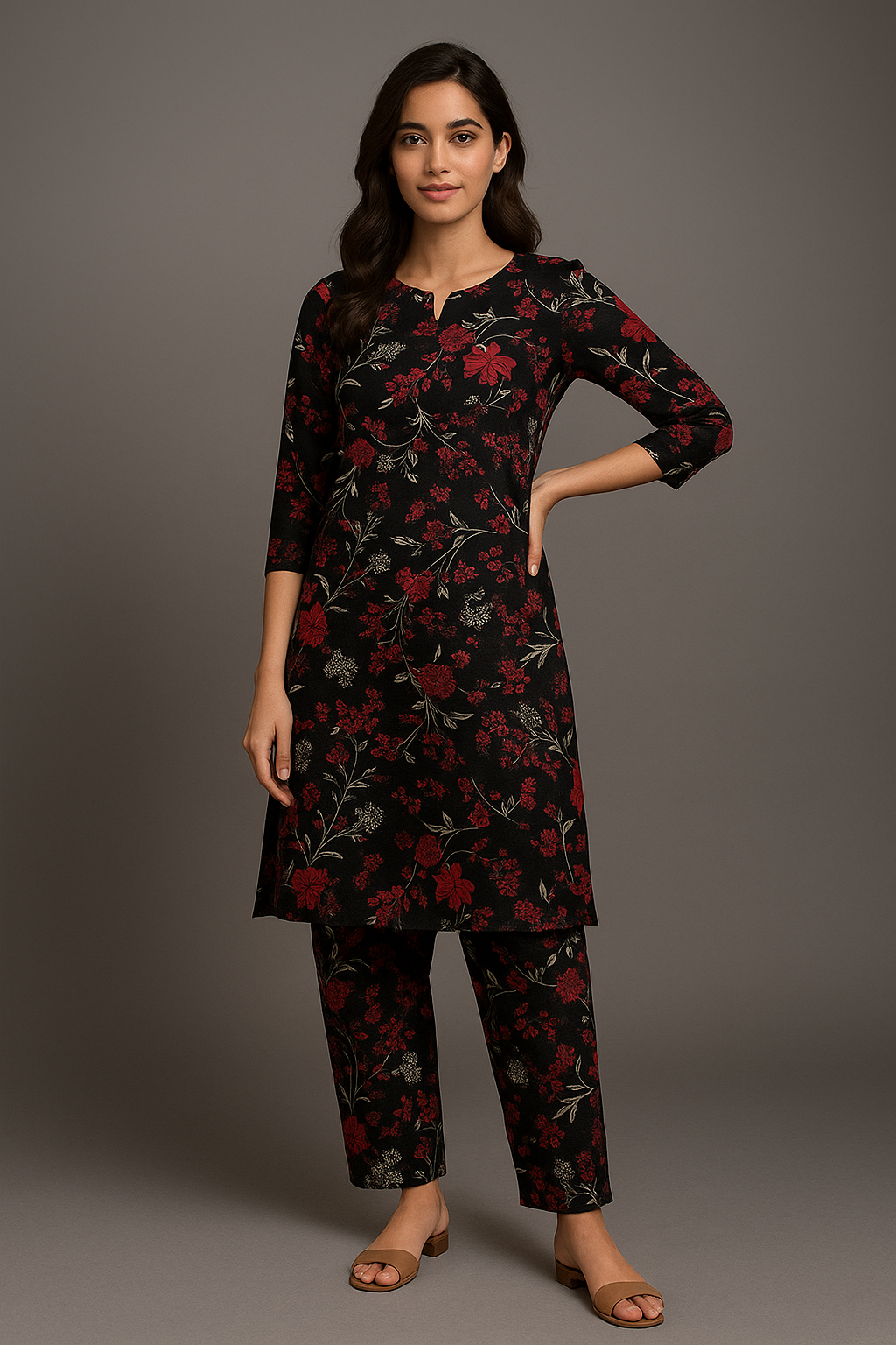 Floral Nakhra 2 Pcs unstitched Suit