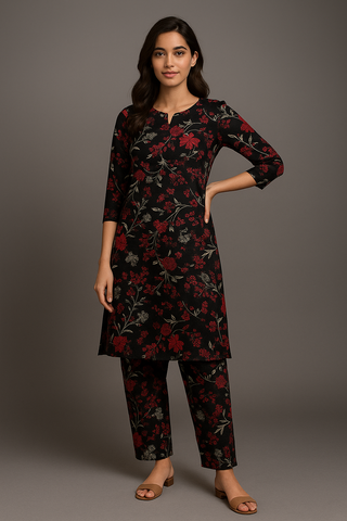 Floral Nakhra 2 Pcs unstitched Suit