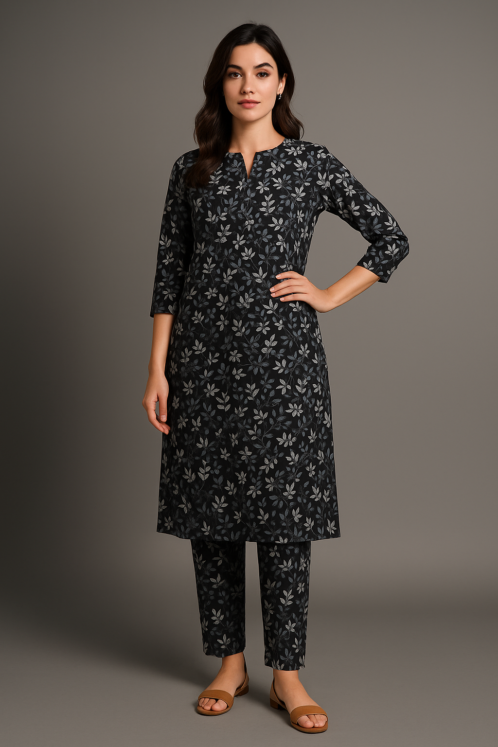 Black Sapphire Unstitch 2 pcs Suit