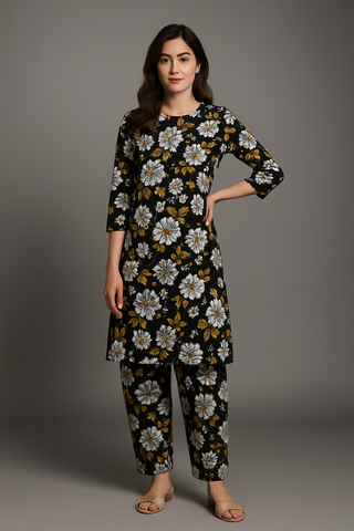 Midnight Aura 2 Pcs suit Unstitched
