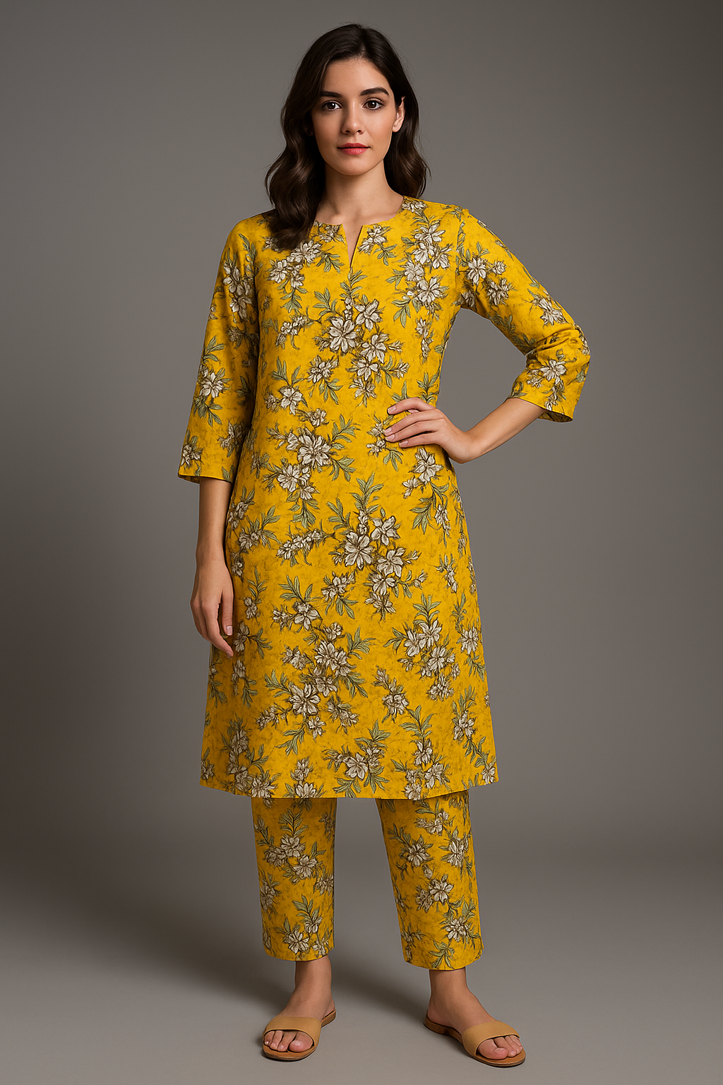 Chamak-e-Bahar Unstitch Lawn 2 Pcs