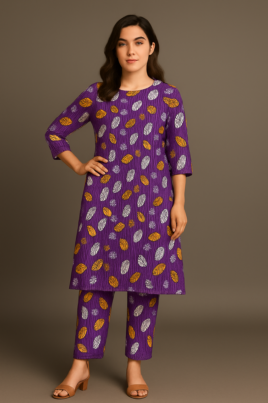 Leaf Trending Design Unstitched 2 Pcs